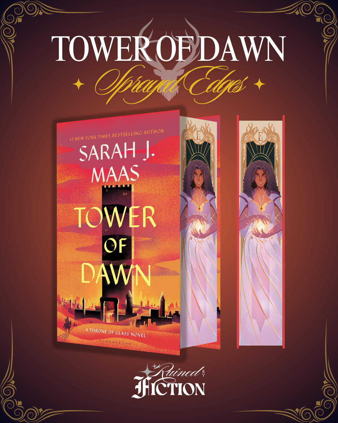 Throne of glass (Tower of Dawn special edition sprayed edges featuring Yrene Towers Westfall