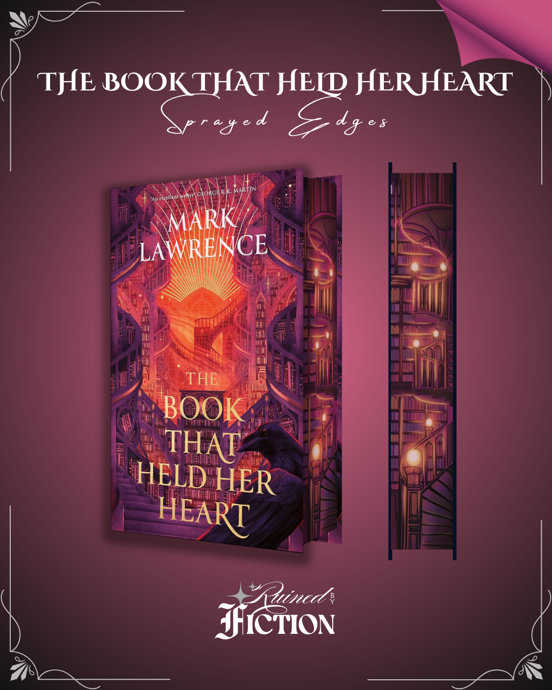 The Library Trilogy (The Book That Wouldn't Burn) - Sprayed Edges