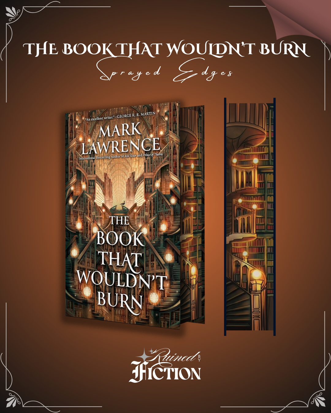 The Library Trilogy (The Book That Wouldn't Burn) - Sprayed Edges