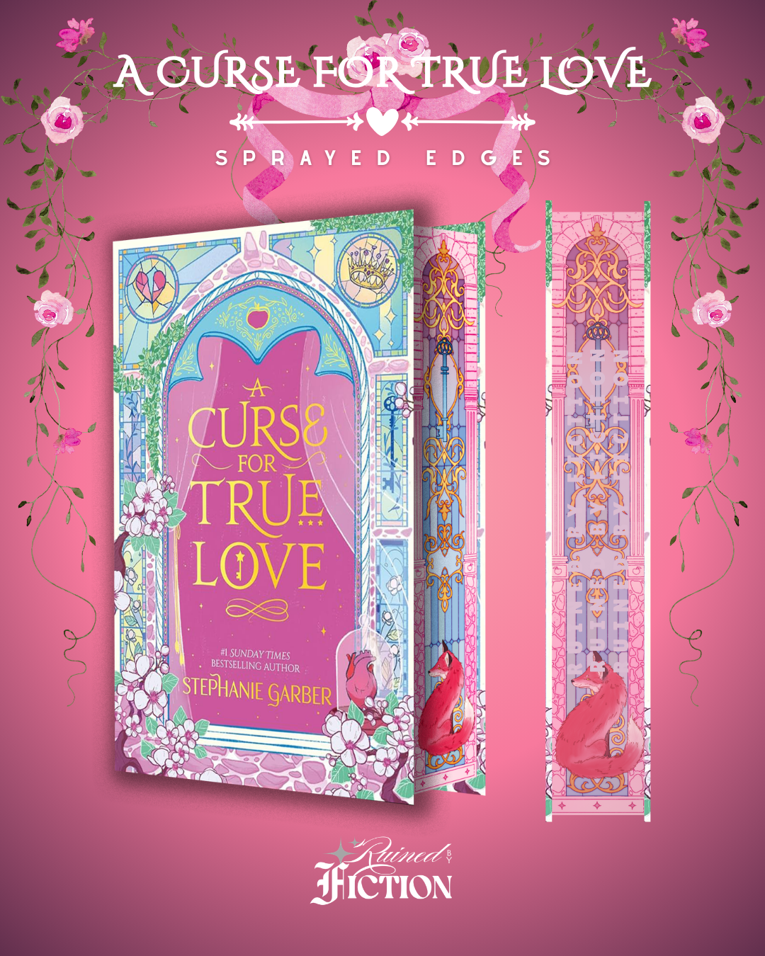 Once Upon a Broken Heart Series (Pink Hardcovers) - Sprayed Edges