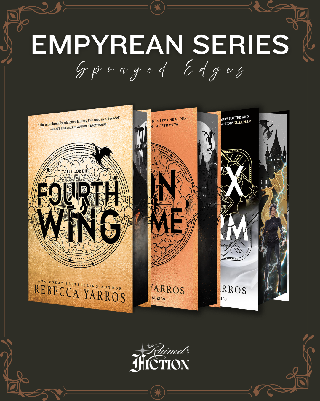 Empyrean Series - Fourth Wing (UK Edition) - Sprayed Edges