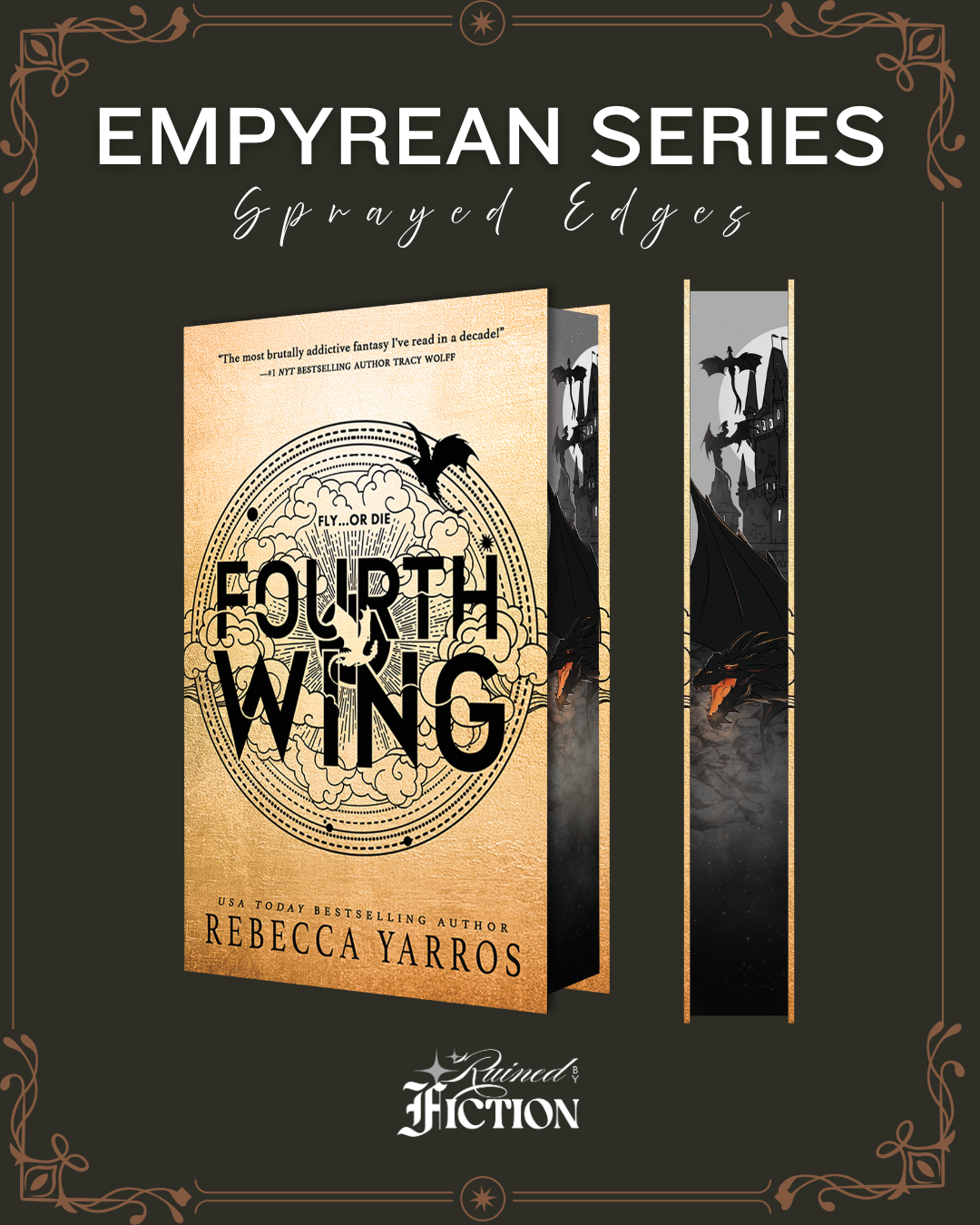 Empyrean Series - Fourth Wing (UK Edition) - Sprayed Edges
