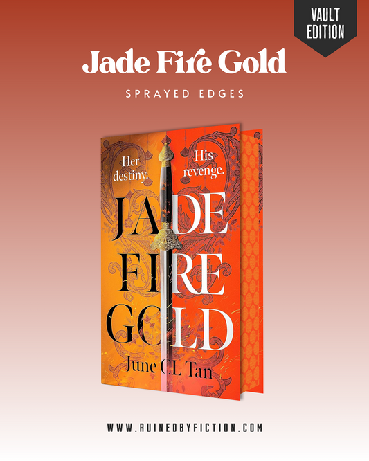 Jade fire gold sprayed edges