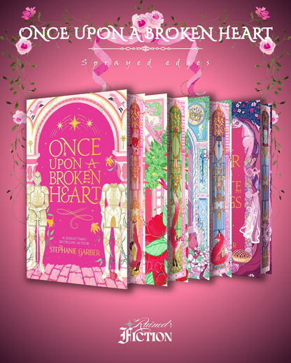 Once Upon a Broken Heart Series (Pink Hardcovers) - Sprayed Edges