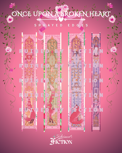 Once Upon a Broken Heart Series (Pink Hardcovers) - Sprayed Edges