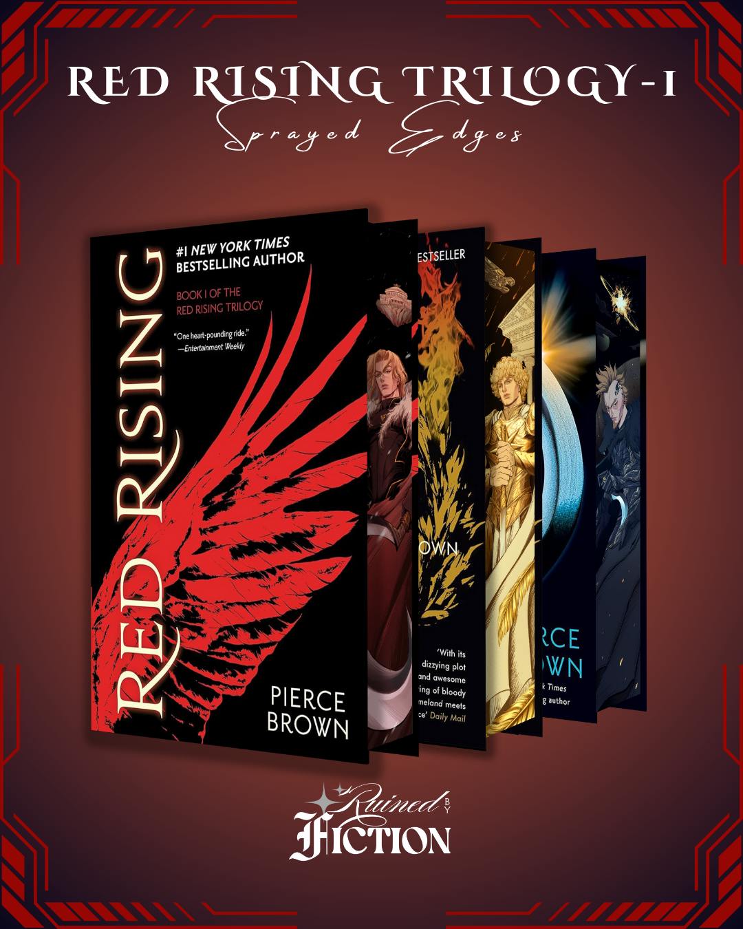 Red Rising Trilogy - Sprayed Edges – Ruined By Fiction