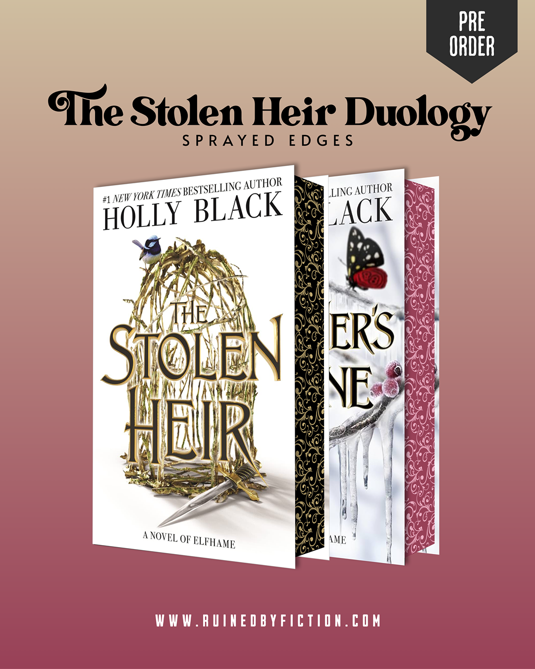 The stolen heir duology set sprayed edges