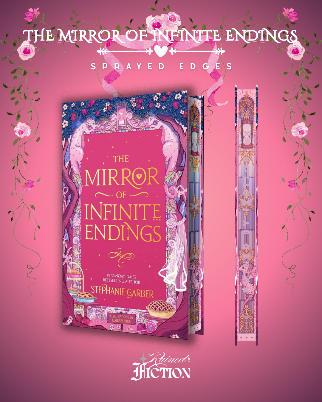 Once Upon a Broken Heart Series (Pink Hardcovers) - Sprayed Edges